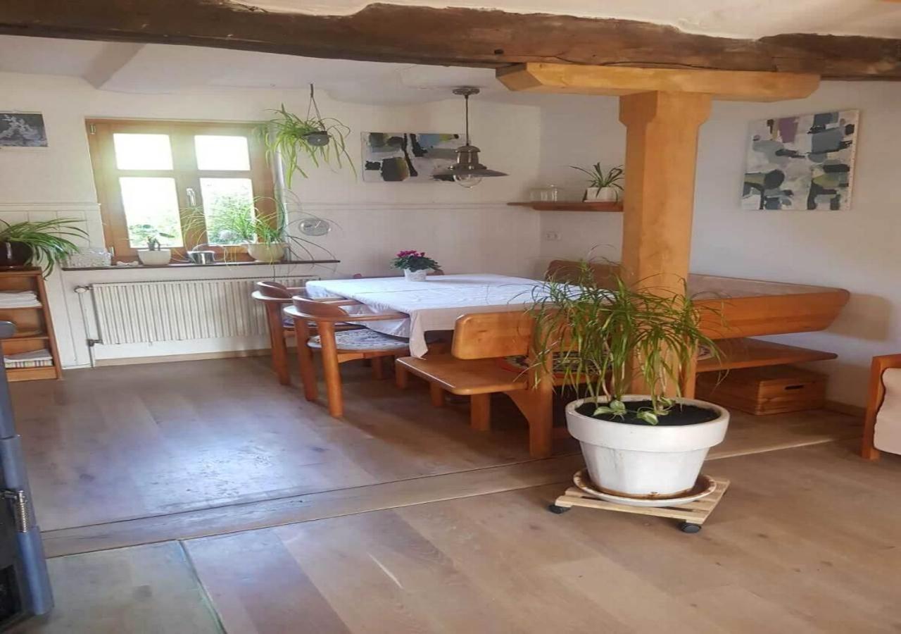 Aeltestes Haus In Quentel - Ferienwohnung 1 Mit Kleinem Garten Hessisch Lichtenau Exterior photo